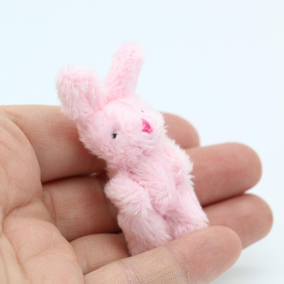 Toy Rabbit Bear Dollhouse Doll Pink