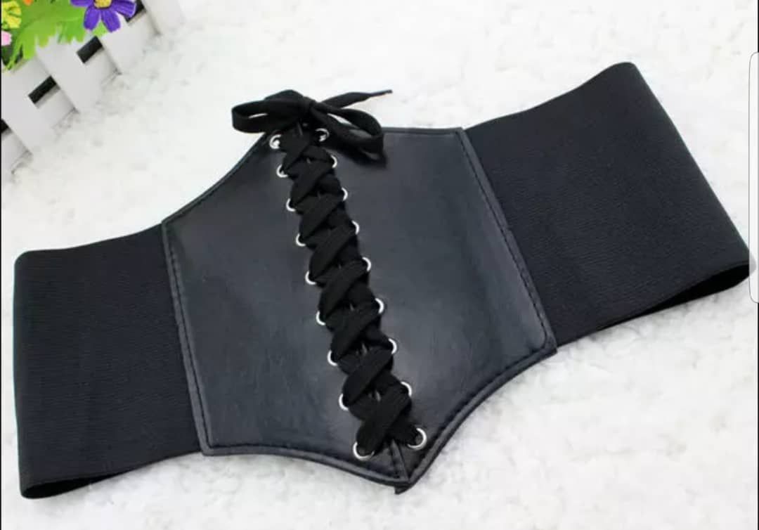 Women Corset Style/waist Clincher Wide Waistband Leather Belt