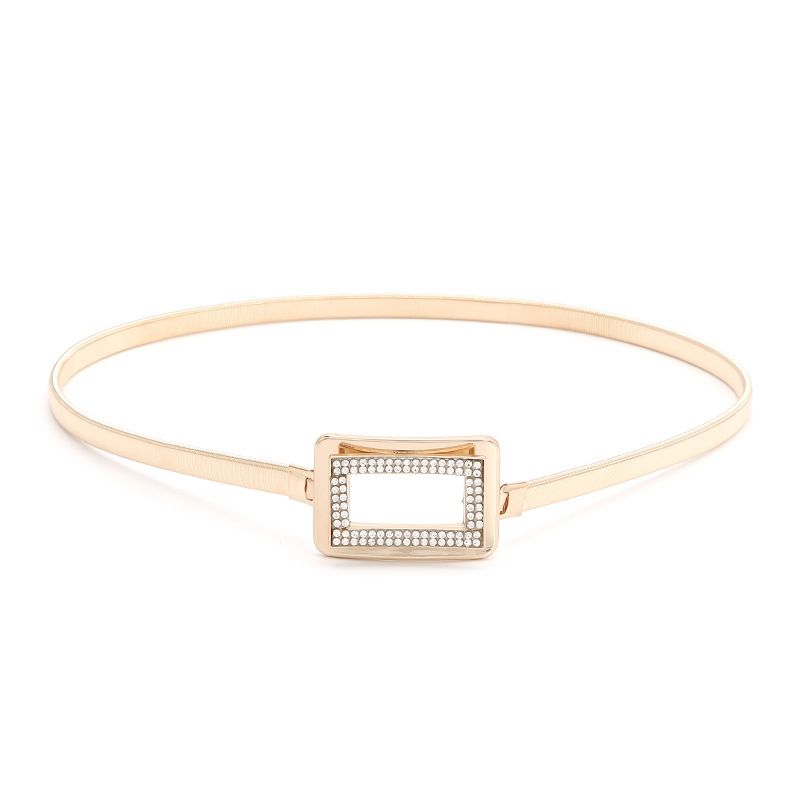 Metal ElasticWith Diamond Ladies Waist Chain Belt-Z254