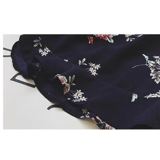 Floral Print Playsuit- Blue