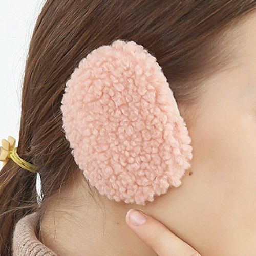 1 Pair Earmuffs Winter Women Warm Foldable Bandless Earmuffs Earlap Ear Covers Warmer Protector(#Beige M)