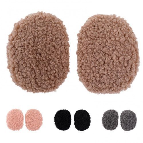 1 Pair Earmuffs Winter Women Warm Foldable Bandless Earmuffs Earlap Ear Covers Warmer Protector(#Beige M)