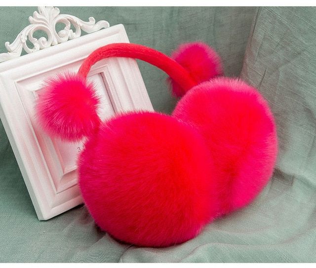 Qearlstar Winter Earmuffs For Children Imitation Rabbit Fur