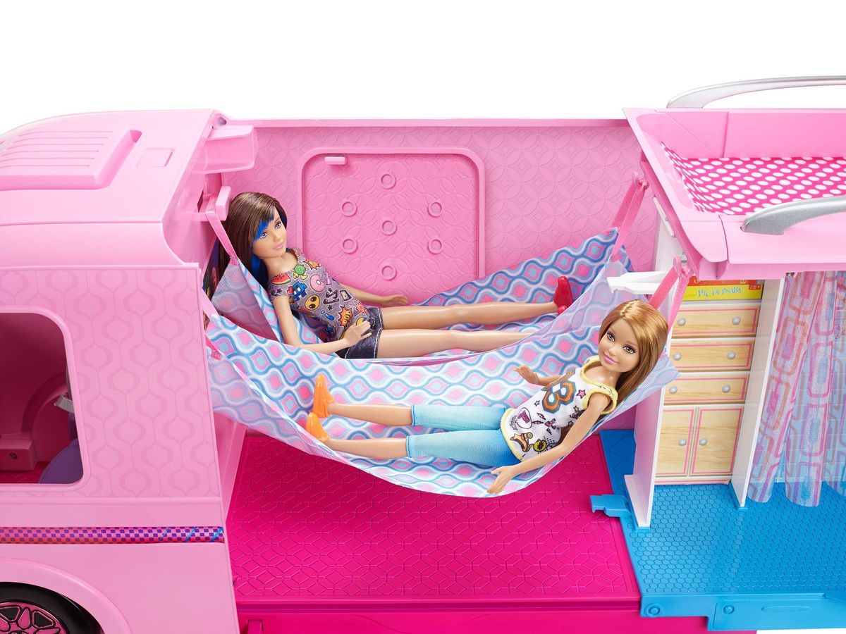 Camper, Doll Playset With 50 Accessories, Includes Waterslide, Dream Camper(Dolls Unincluded)