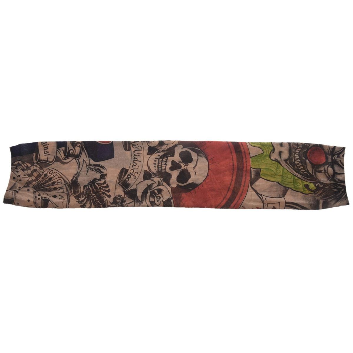 Skull Scorpion Stretchy Temporary Tattoo Arm Sleeve