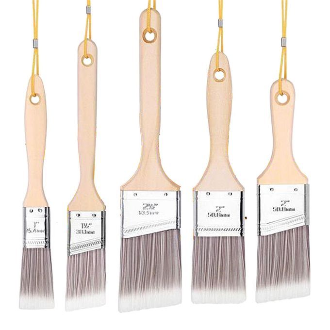 Brush Set Cabinets Window Painting Bristle Brushes 1'' 1 5pcs