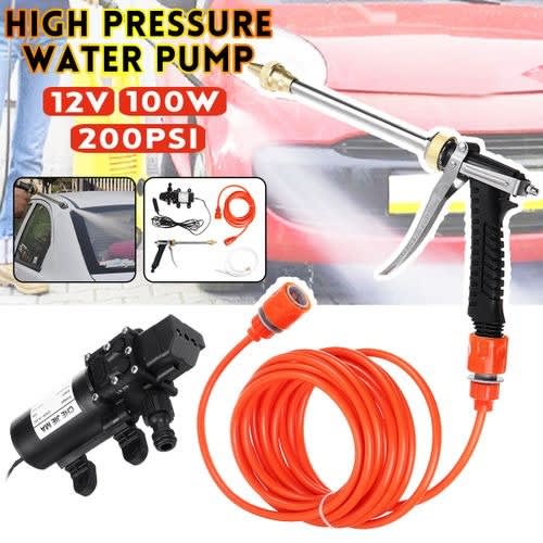 12v Dc High Pressure Car Electric Wash Pump Sprayer Kit