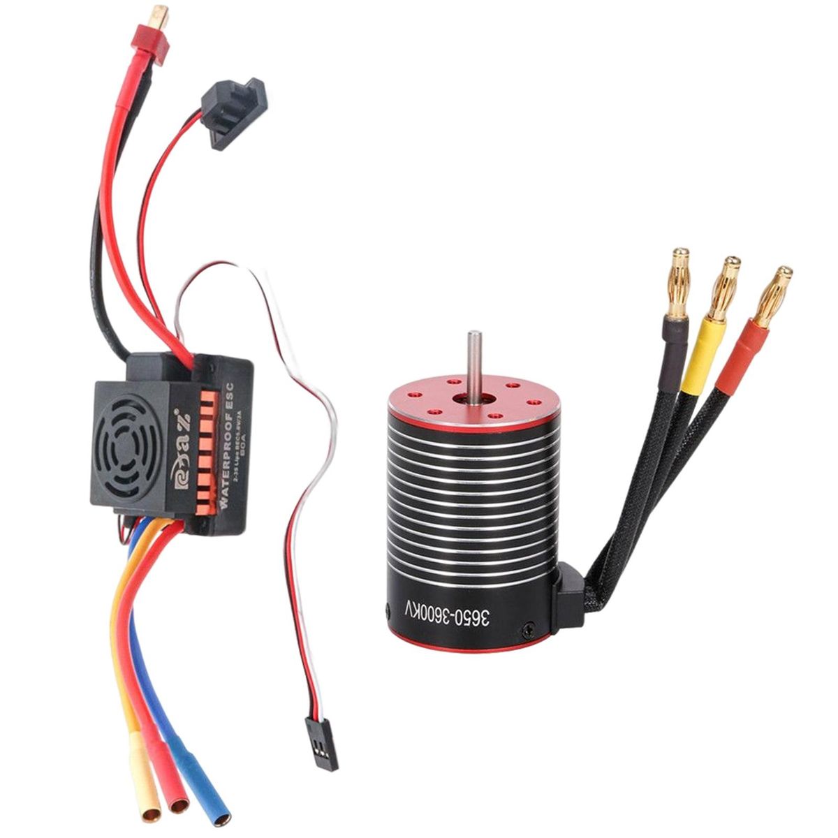 3650 Brushless Motor With 60A ESC 4 Poles Universal 3600KV