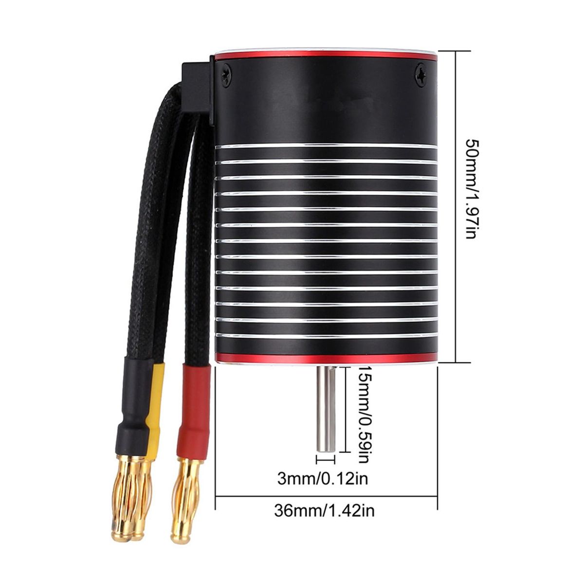 3650 Brushless Motor With 60A ESC 4 Poles Universal 3600KV