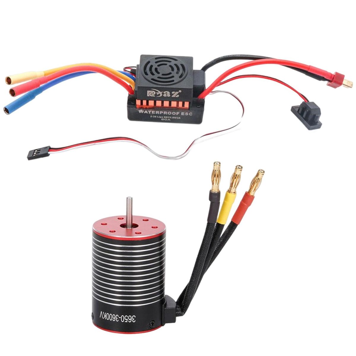 3650 Brushless Motor With 60A ESC 4 Poles Universal 3600KV