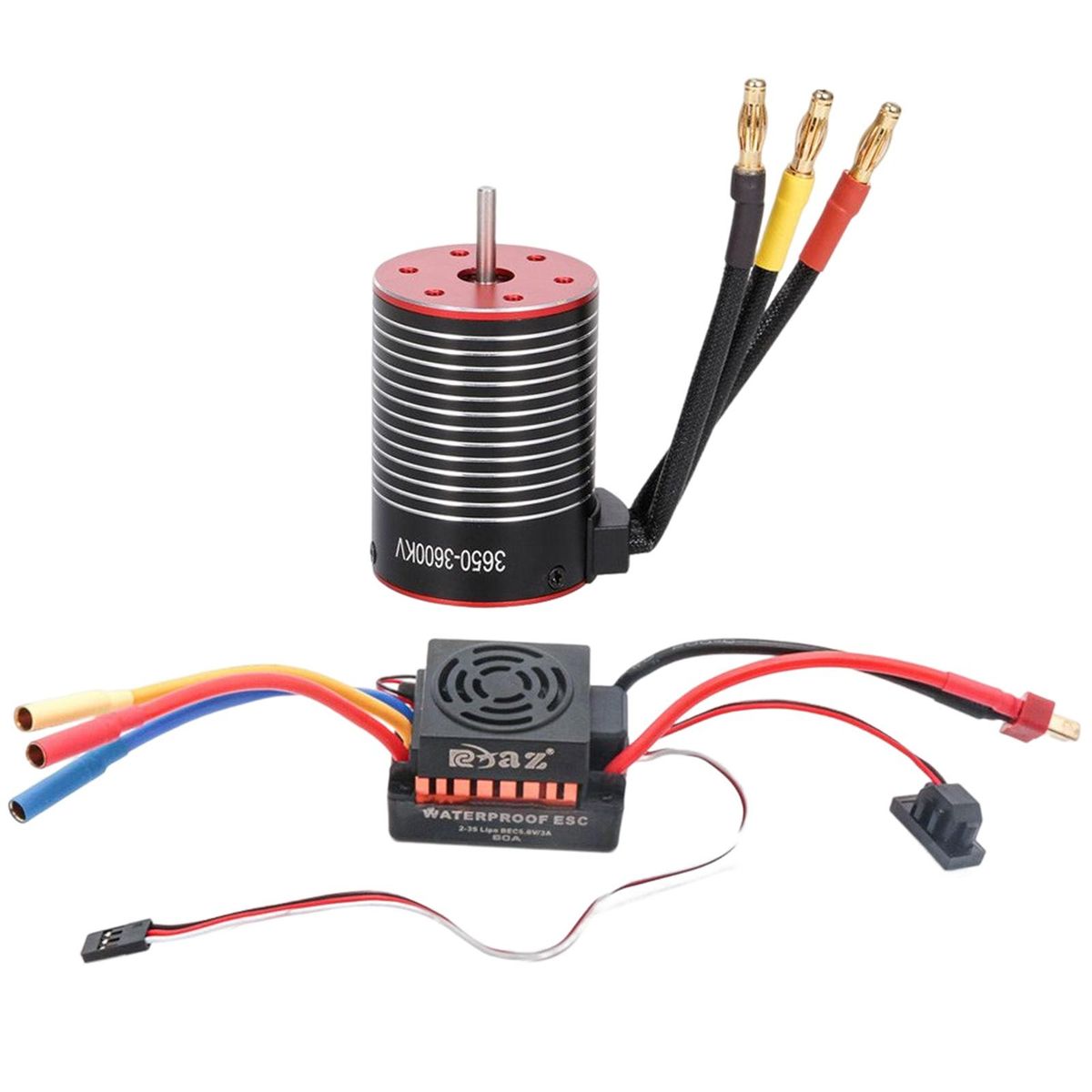3650 Brushless Motor With 60A ESC 4 Poles Universal 3600KV