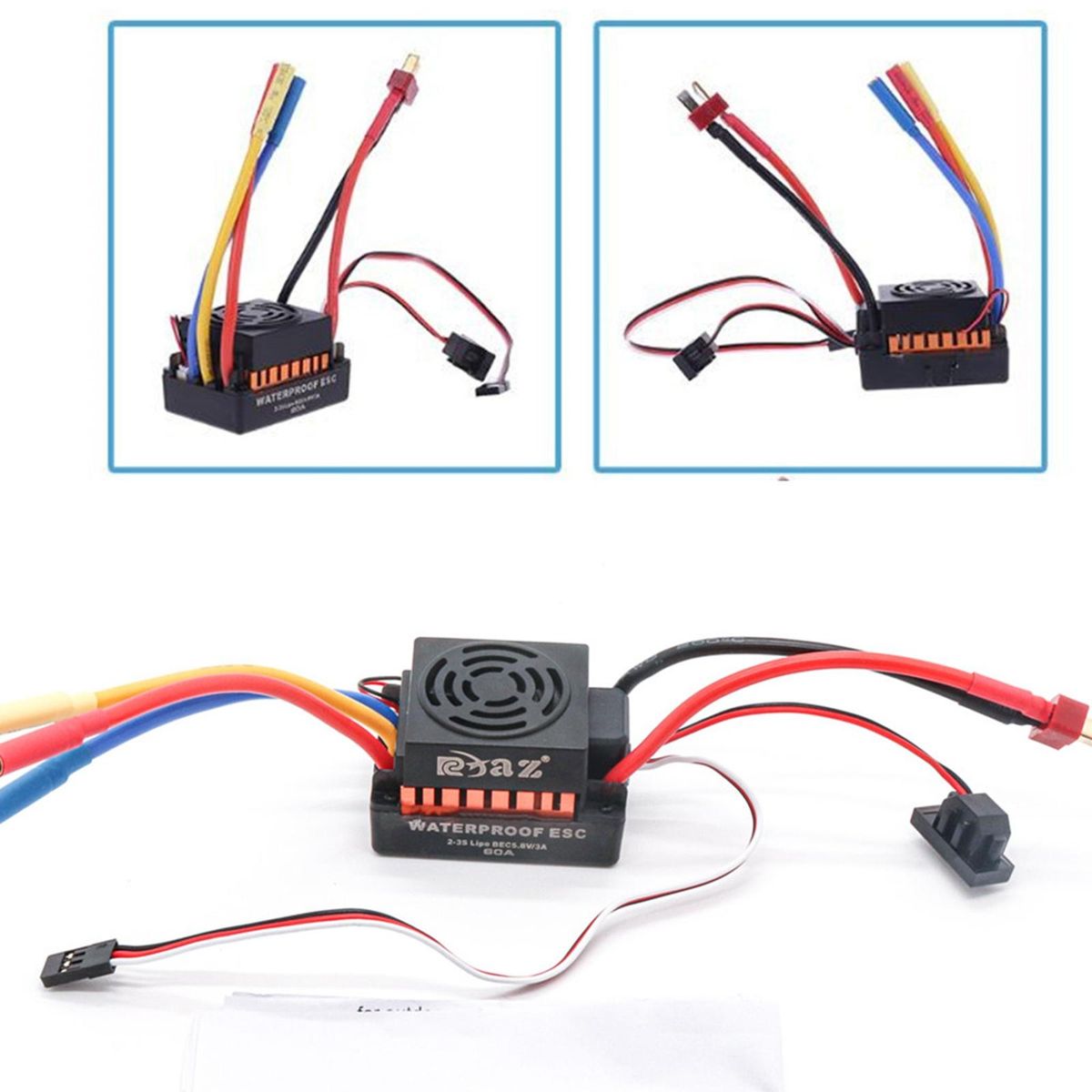 3650 Brushless Motor With 60A ESC 4 Poles Universal 3600KV