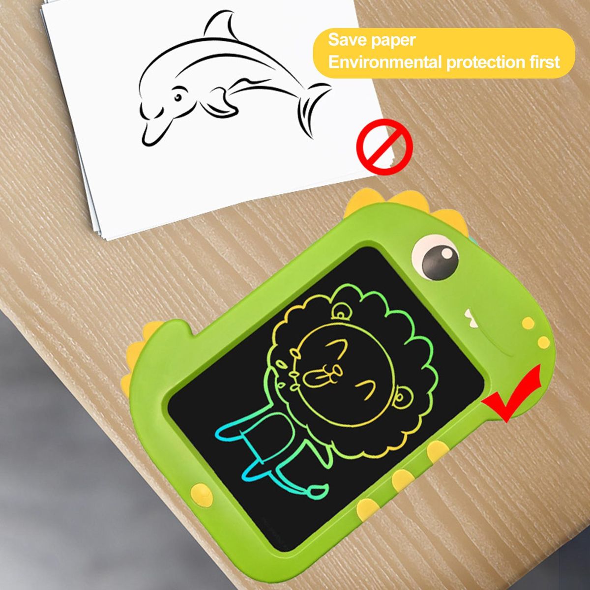 1 Set LCD Writing Board Children Writing Pad Learning Toy B