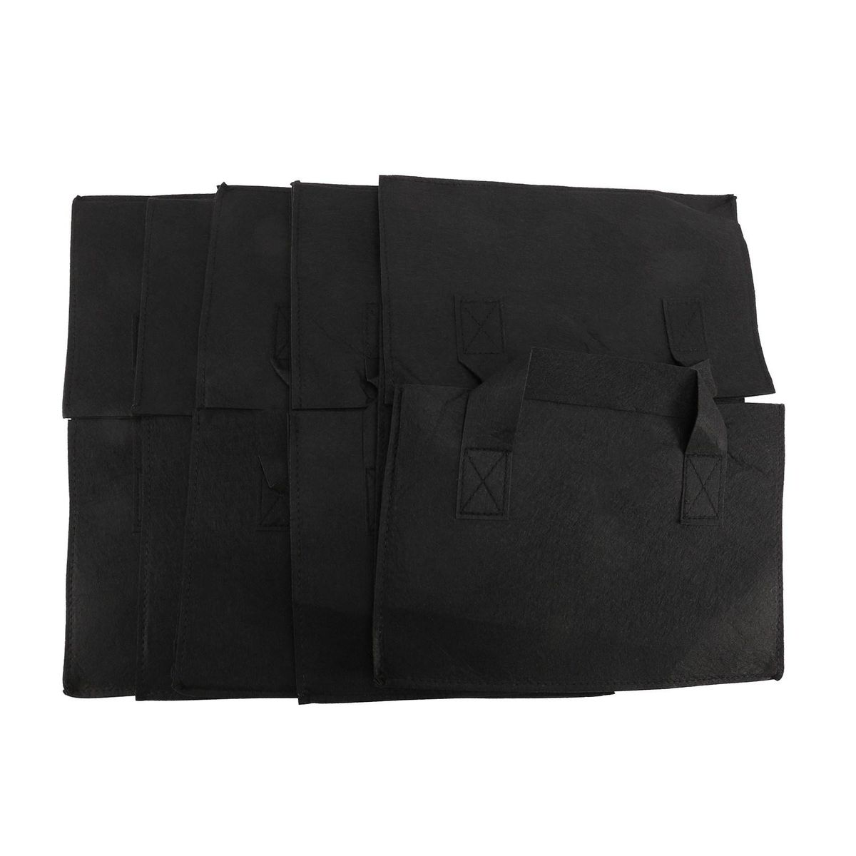 5 Pack Fabric Raised Garden BedSquare Garden Flower Grow Bag Vegetable Planting Bag Planter Pot with Handles for PlantsFlowersVegetables