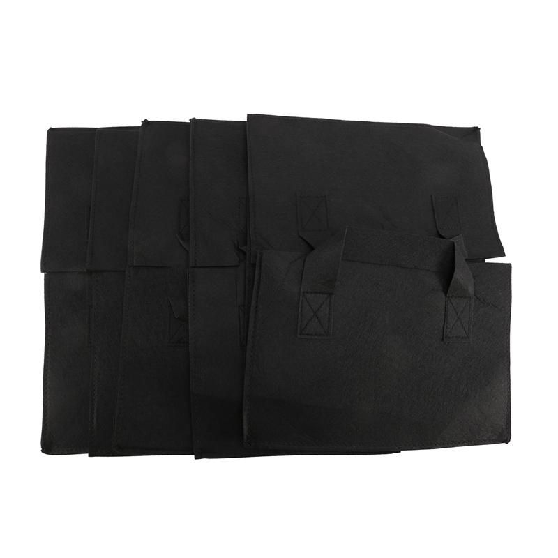 5 Pack Fabric Raised Garden BedSquare Garden Flower Grow Bag Vegetable Planting Bag Planter Pot with Handles for PlantsFlowersVegetables