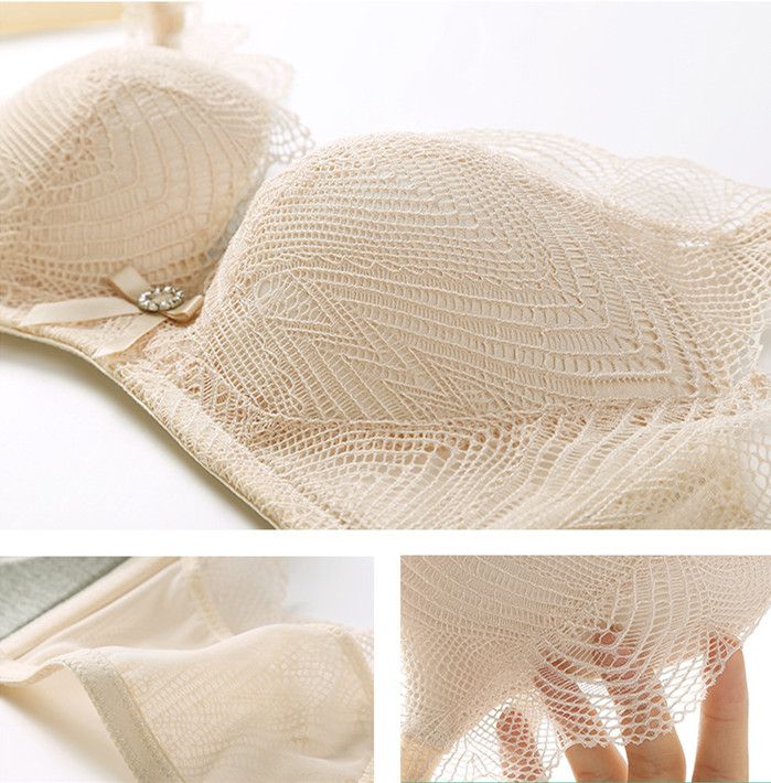 B-Cup Bra For Ladies Push Up Underwear Yellow