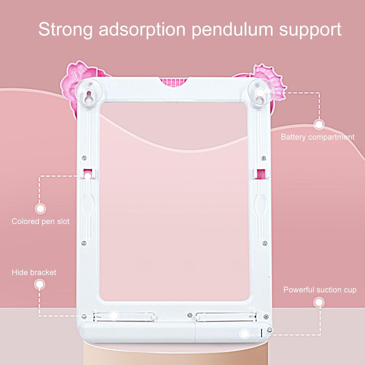 1 Set Writing Board LED Tablet Painting Tools Pink