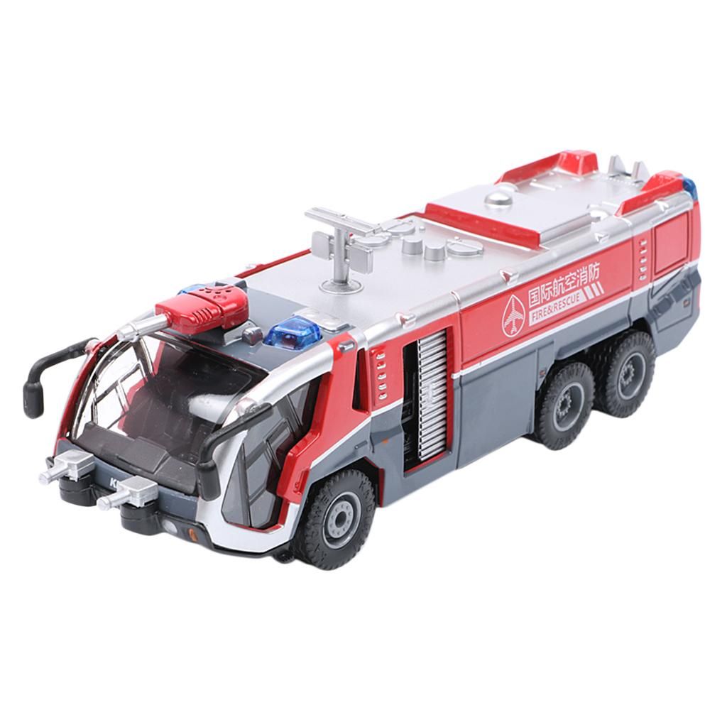 1/50 Kids Toy Fire Truck Model Simulation Fire Engine Pull Back Toy