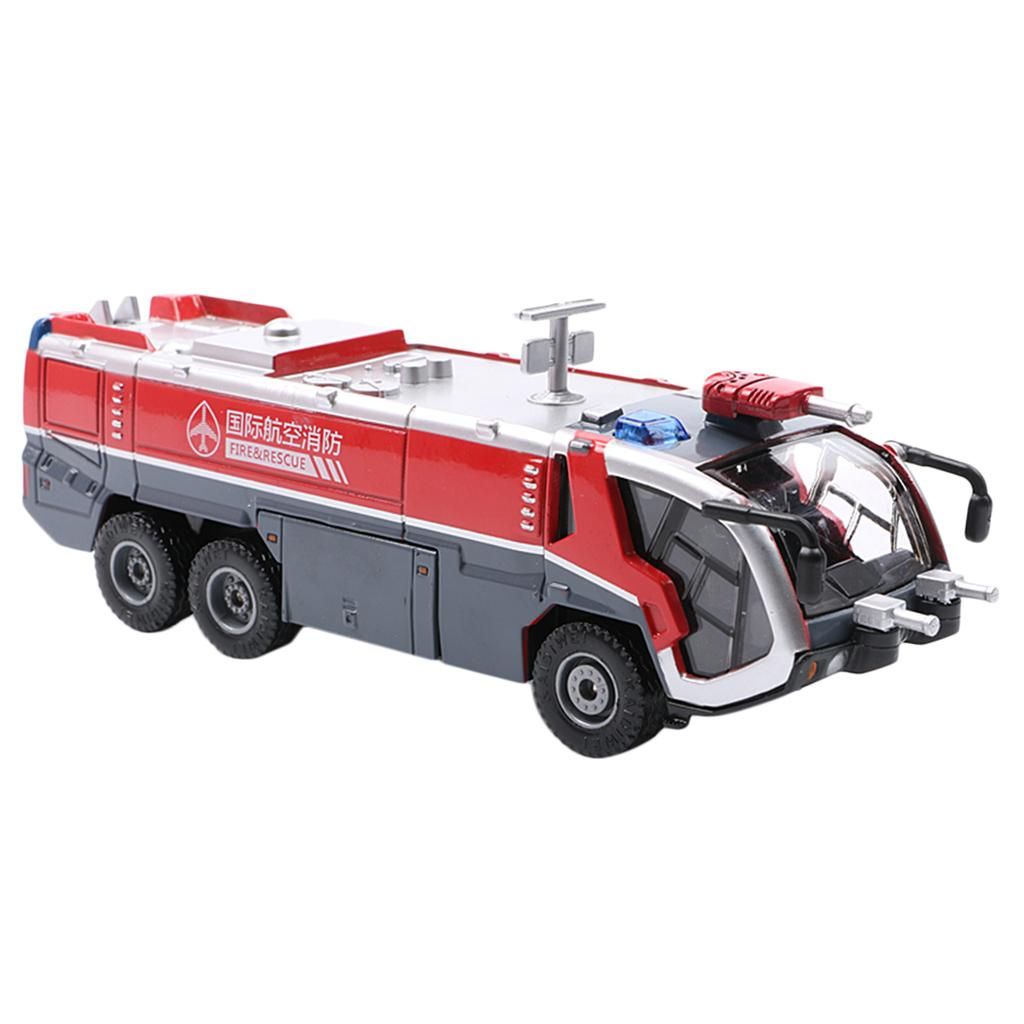 1/50 Kids Toy Fire Truck Model Simulation Fire Engine Pull Back Toy