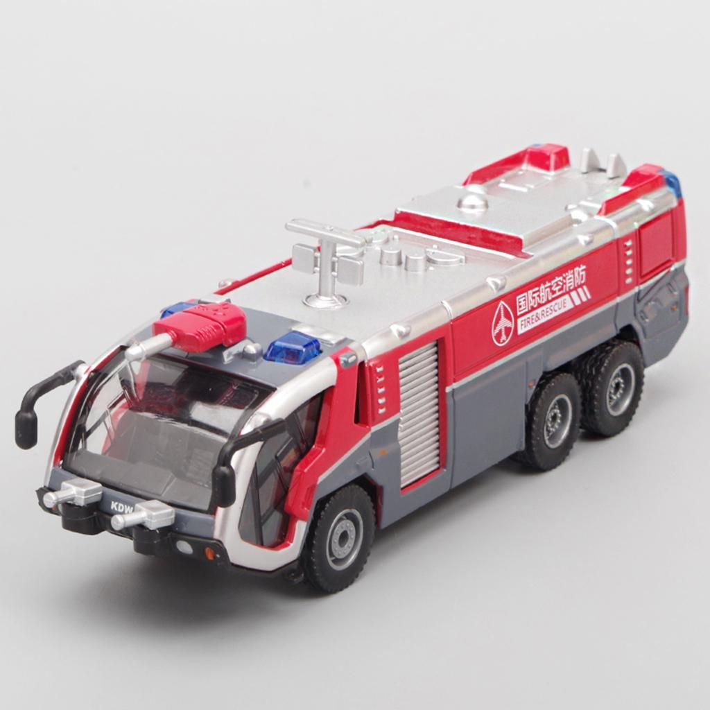 1/50 Kids Toy Fire Truck Model Simulation Fire Engine Pull Back Toy