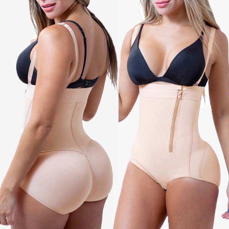 Fajate&Fajas Reductoras Compression Levanta Cola Post Parto Surgery Magic Latex Body Shaper Corset Tummy Control Underwear US