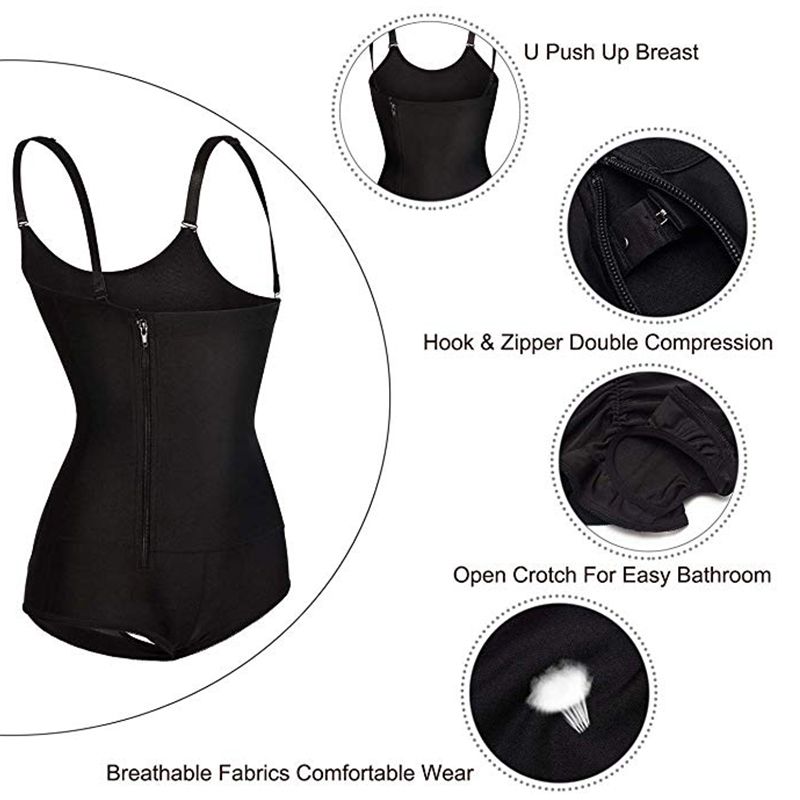 Fajate&Fajas Reductoras Compression Levanta Cola Post Parto Surgery Magic Latex Body Shaper Corset Tummy Control Underwear US
