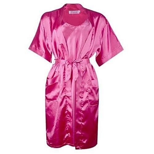 Pink Night Wear Gown + Inner + Rope