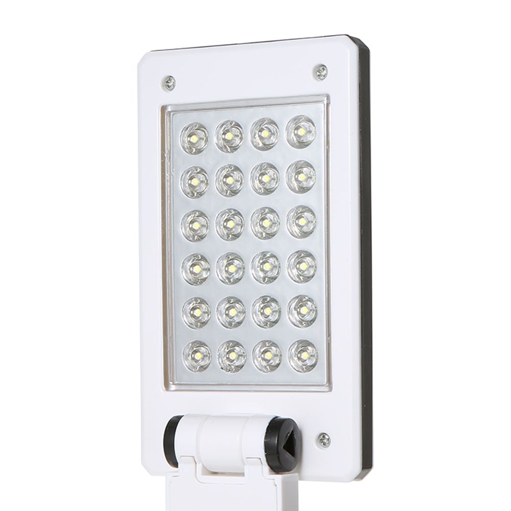 Portable Folding 24 LED Table Lamp Desk Light Sensitive Touch Control 3 Levels Adjustable Brightness Dimmable USB Charging Port 4 * AA Batteries Powered Operated For Students Reading Working Bedroom Study Room