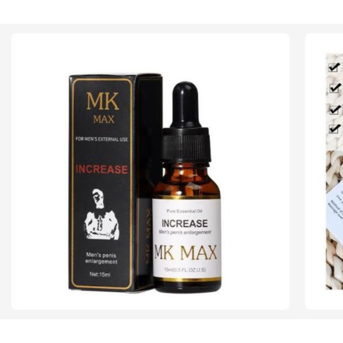 Mk Max Penis Enlargement Oil Black Pack - 10 ml