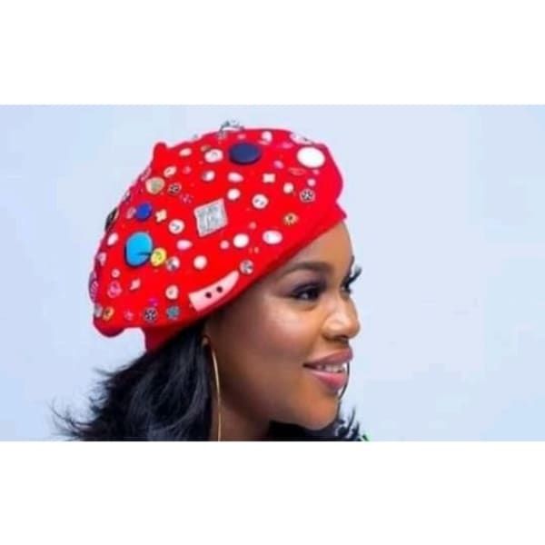 UNISEX  BEADED WINTER WOOL FASHION  BERET WINTER