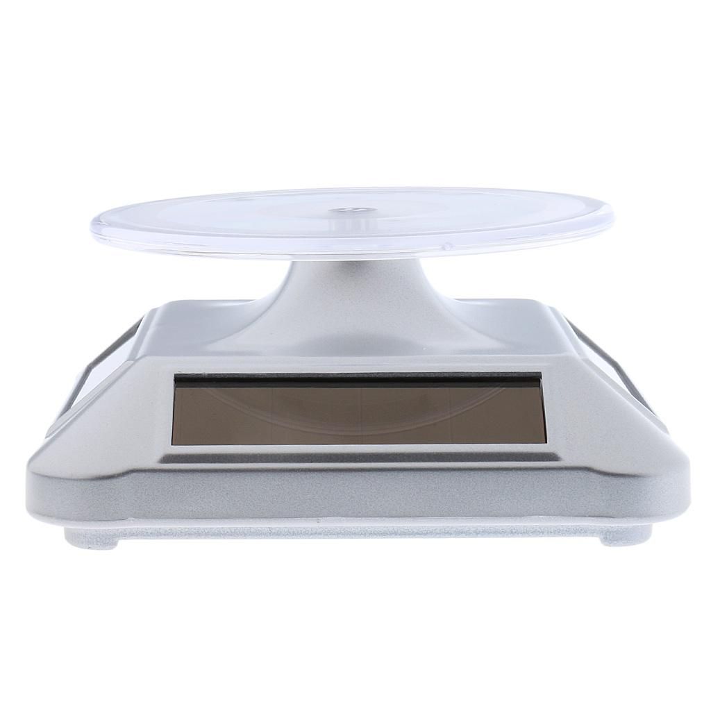 Solar Power Rotating Display Stand Holder Turntable