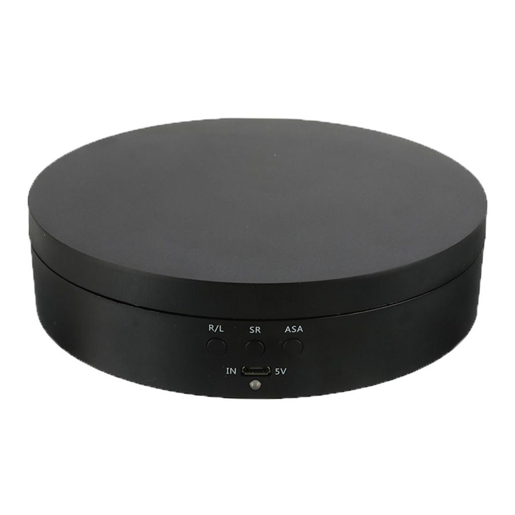 360° Rotating Display Stand Turntable Hobby 3D Art Cosmetics Black