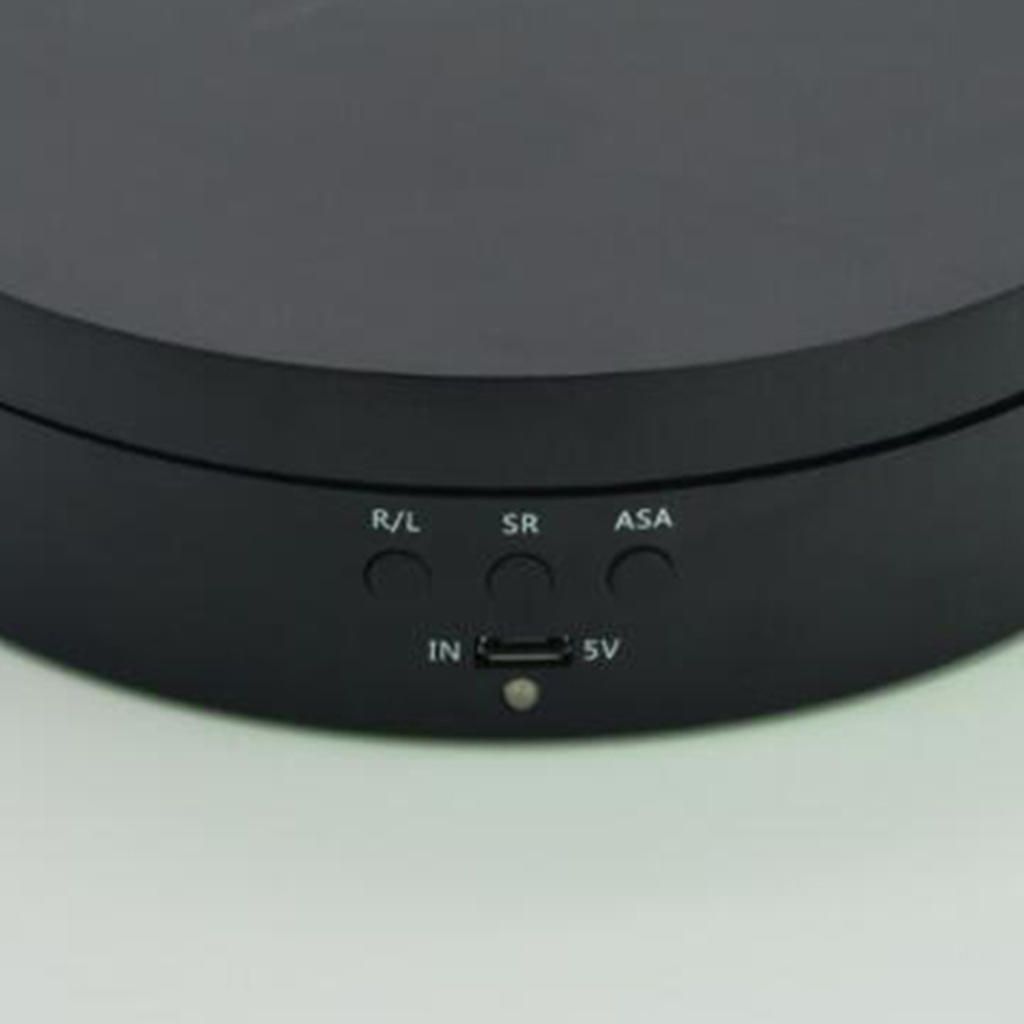 360° Rotating Display Stand Turntable Hobby 3D Art Cosmetics Black