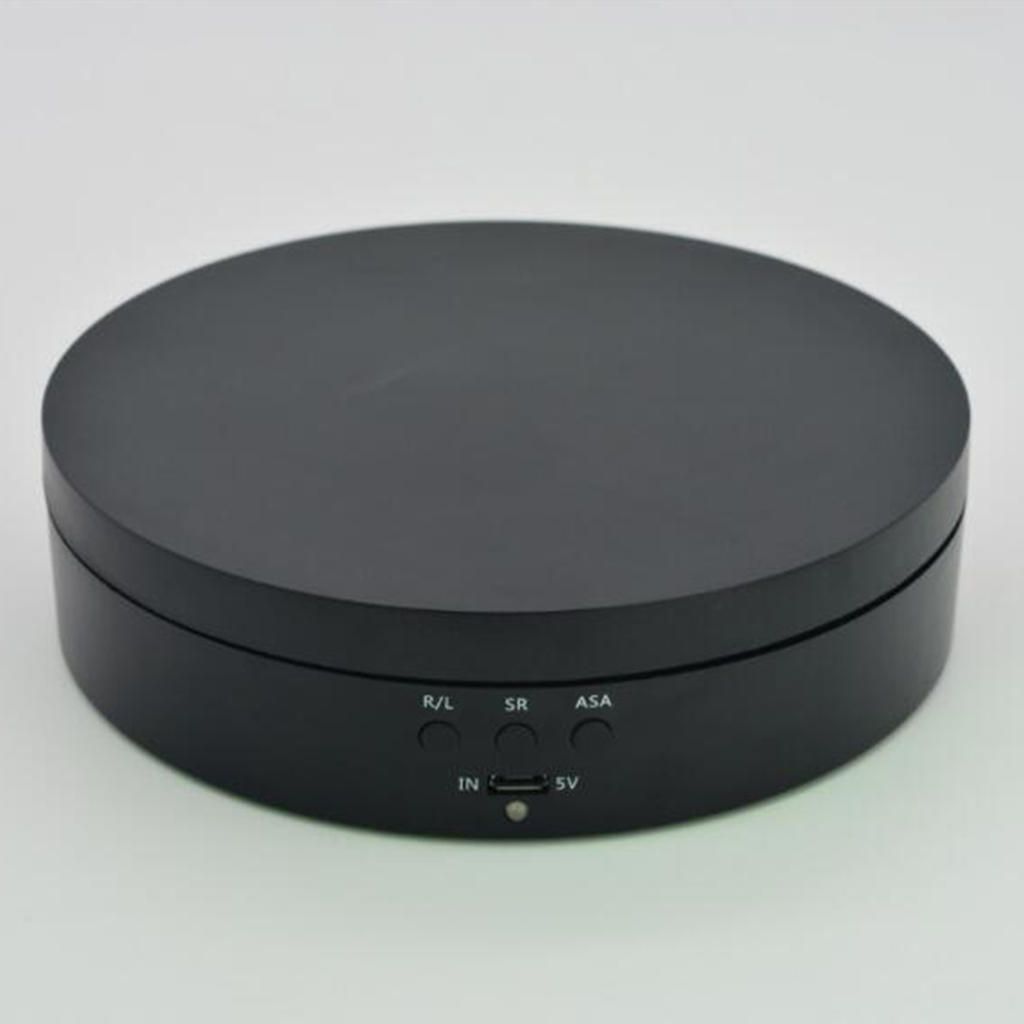 360° Rotating Display Stand Turntable Hobby 3D Art Cosmetics Black