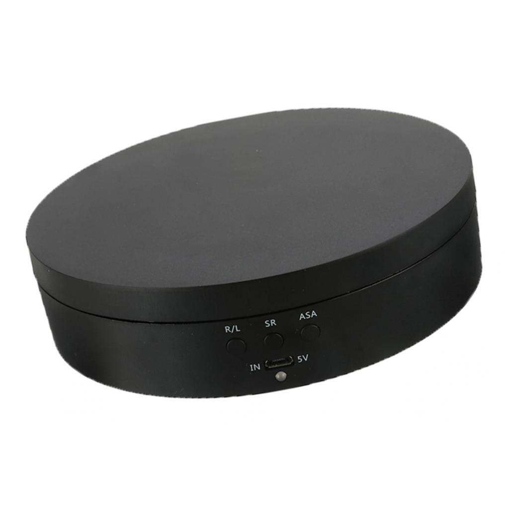 360° Rotating Display Stand Turntable Hobby 3D Art Cosmetics Black