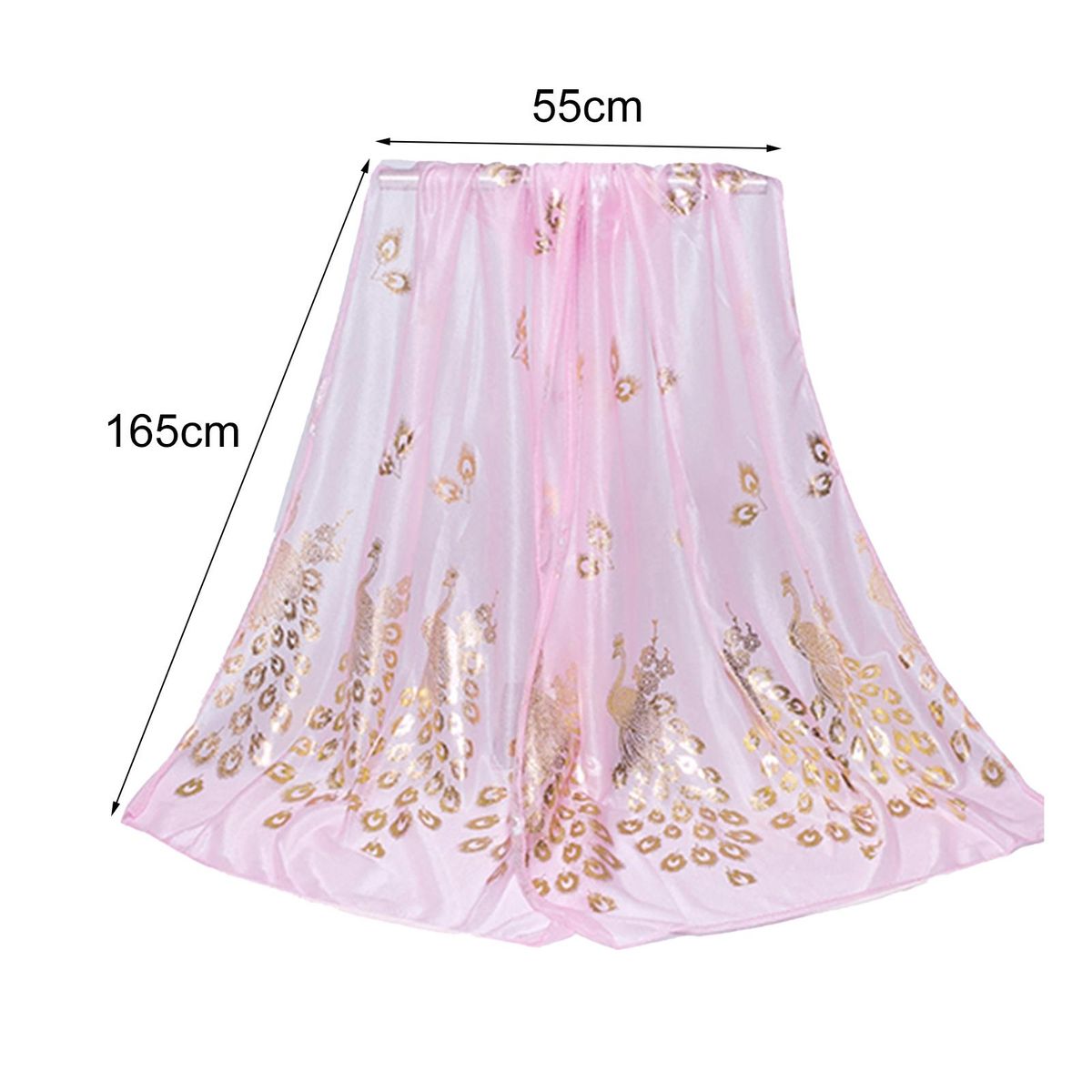 Chiffon Scarf Stylish Practical Beauty Girl Wrap-White