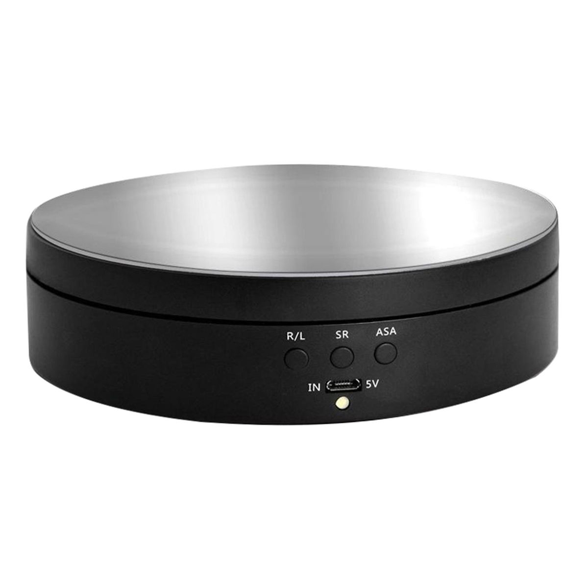 Electric 360° Rotating Display Stand Mirrored Black