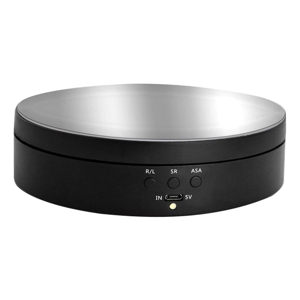 Electric 360° Rotating Display Stand Mirrored Black