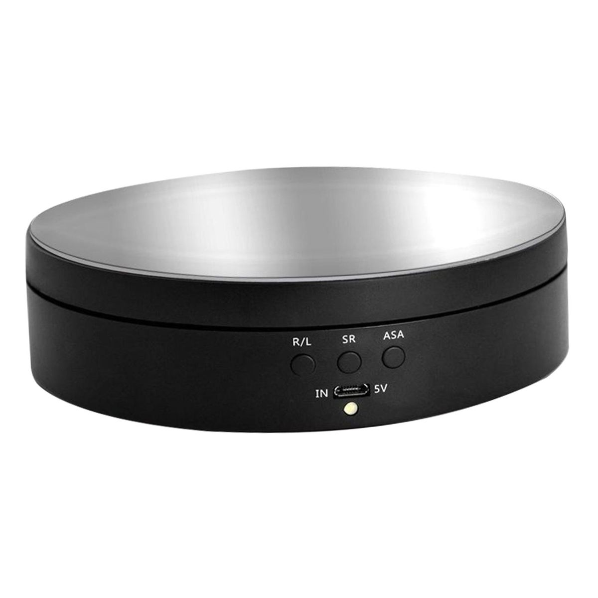 Electric 360° Rotating Display Stand Mirrored Black
