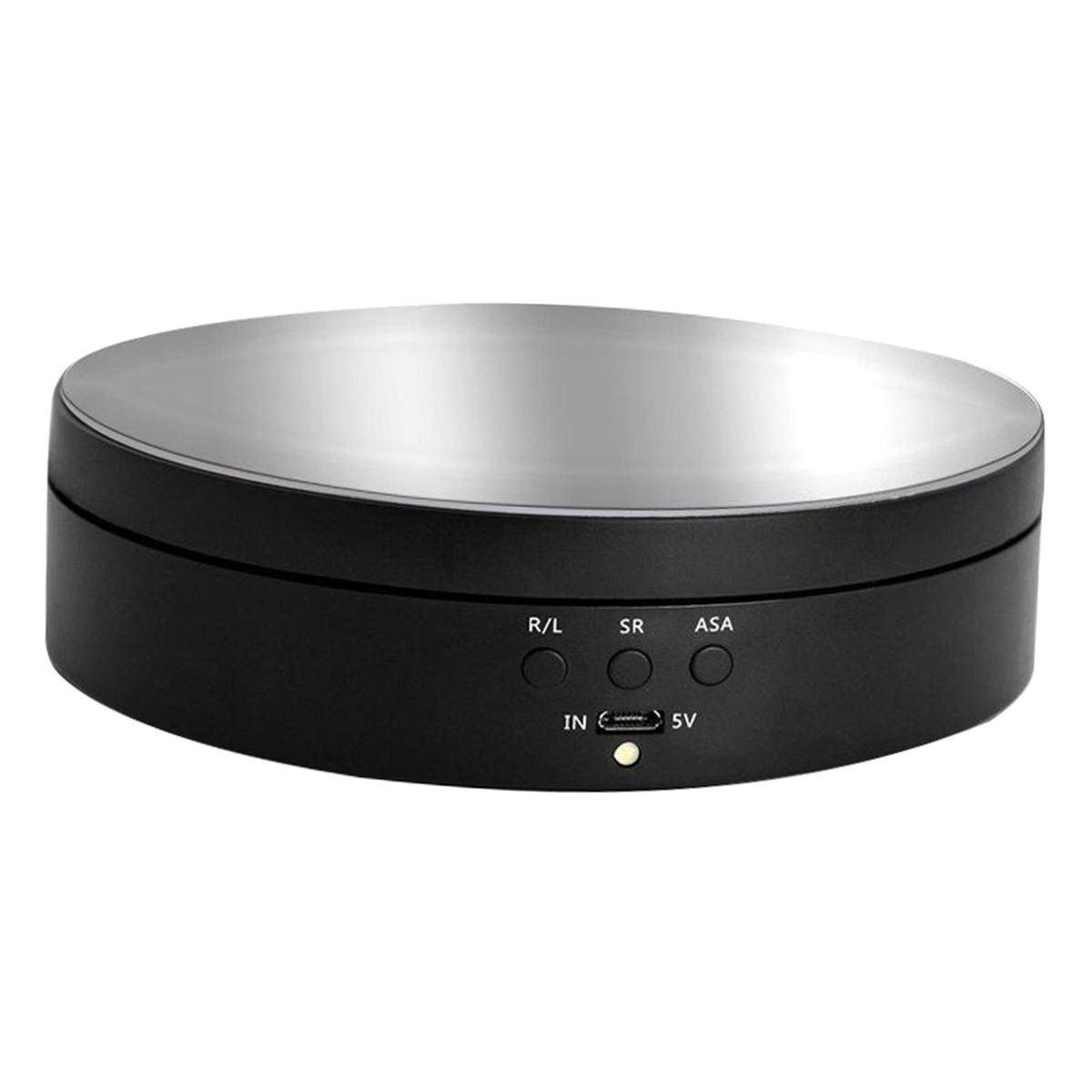 Electric 360° Rotating Display Stand Mirrored Black