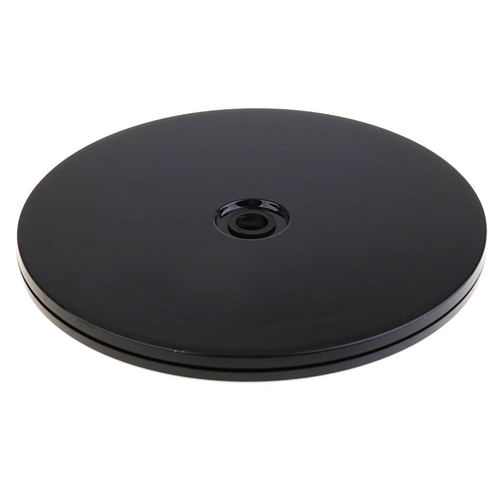 360 Rotate Disc Turn Table For Watch Antique Jewelry Display 8'' Black