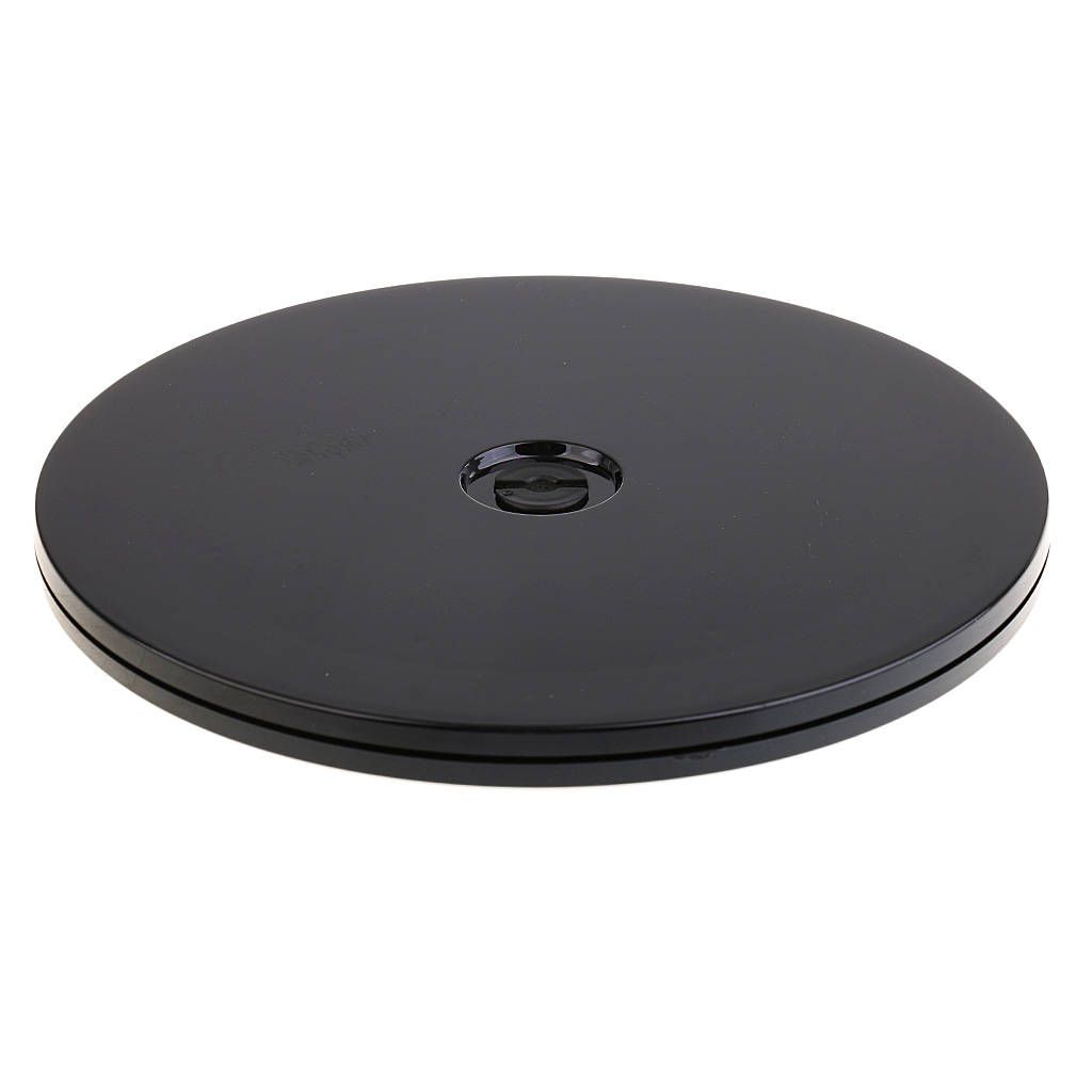 360 Rotate Disc Turn Table For Watch Antique Jewelry Display 8'' Black