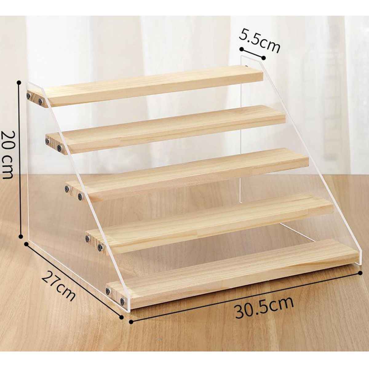 5-Tier Display Rack  Cars Dolls Model Table Top Riser Stand
