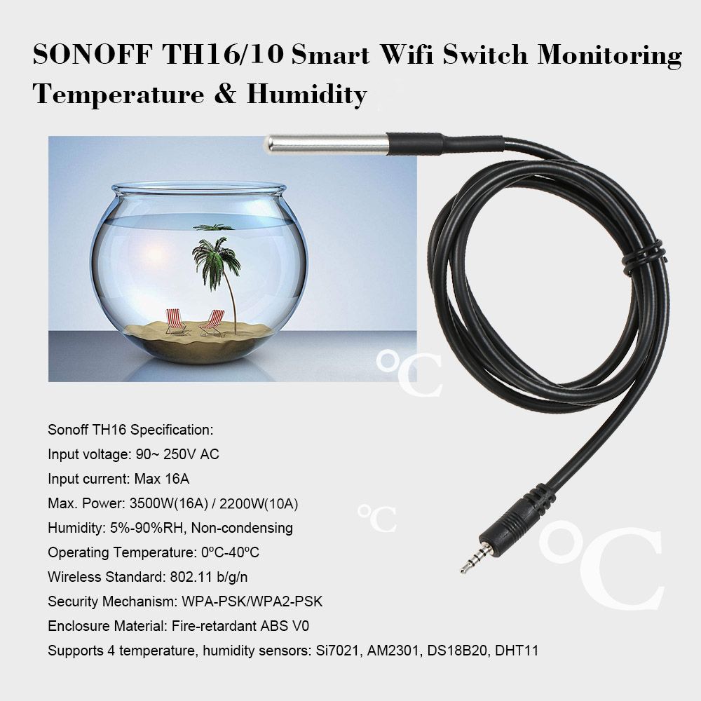 Waterproof DS18B20 Temperature Sensor Home