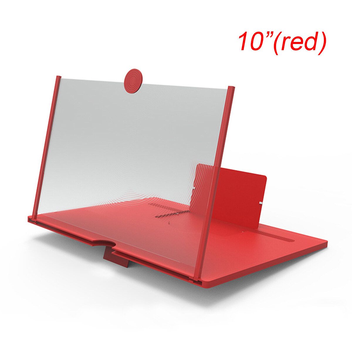 10/12inch Phone Screen Amplifier Magnifier HD Screen Bracket Holder Stand Red 12 Inch