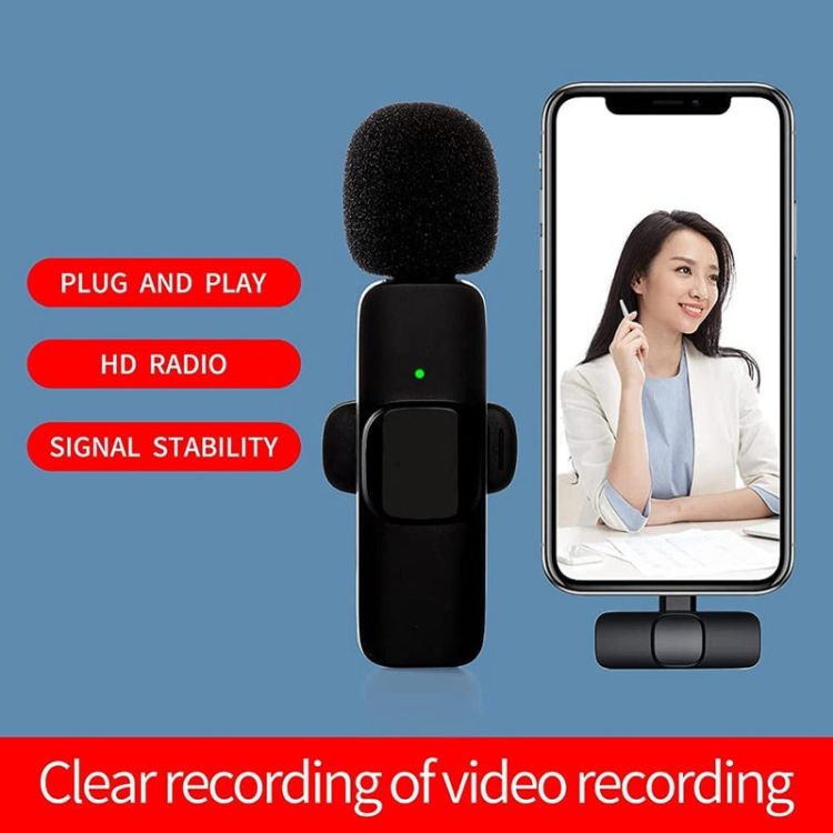 K9 Wireless Live Mini Microphone With 8-Pin Receiver