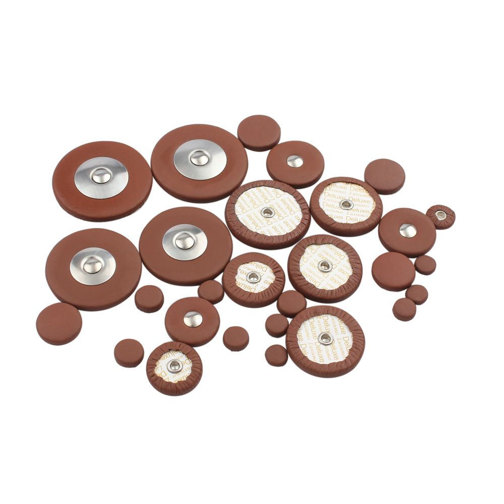25pcs Sax Leather Pads Replacement For Tenor Saxophone