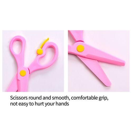 10Pcs Mini Safety Plastic Scissors Student Kids