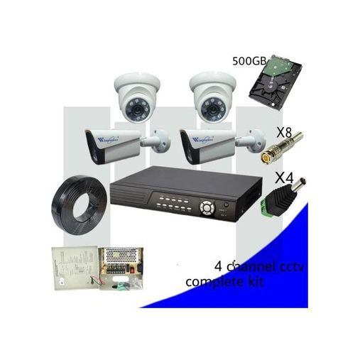 4 Channel Cctv Complete Kit With Internet Access