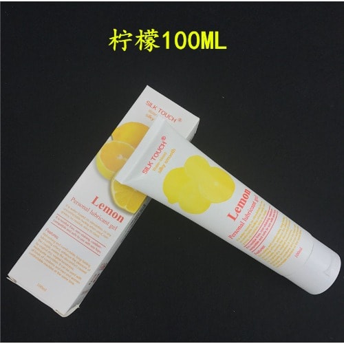 Silk Touch Fruit- Flavored Water Based Sex Lubricant - Lemon Flavor - 100ml